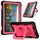 Per Amazon Kindle Fire HD 8 (2020) Custodia in silicone antiurto per robot a colori a contrasto + custodia per PC con supporto per cinturino (rosso + nero) Per Amazon Kindle Fire HD 8 (2020) Custodia in silicone antiurto per robot a colori a contrasto + custodia per PC con supporto per cinturino (rosso + nero)