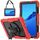 Per Huawei MediaPad T5 antiurto in silicone colorato + custodia protettiva per PC con supporto e tracolla e cinturino a mano (rosso) Per Huawei MediaPad T5 antiurto in silicone colorato + custodia protettiva per PC con supporto e tracolla e cinturino a mano (rosso)