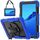 Per Huawei MediaPad T5 antiurto in silicone colorato + custodia protettiva per PC con supporto e tracolla e cinturino a mano (blu) Per Huawei MediaPad T5 antiurto in silicone colorato + custodia protettiva per PC con supporto e tracolla e cinturino a mano (blu)