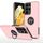 Per Samsung Galaxy S21 Ultra 5G PC + TPU Cassa protettiva magnetica antiurto con supporto ad anello invisibile (oro rosa) Per Samsung Galaxy S21 Ultra 5G PC + TPU Cassa protettiva magnetica antiurto con supporto ad anello invisibile (oro rosa)