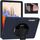 Per Samsung Galaxy Tab S8 + / TAB S8 PLUS / TAB S7 FE / TAB S7 + SM-T970 rotazione a 360 gradi PC + custodia protettiva in TPU con supporto e slot per cinturino a mano e penna (blu scuro) Per Samsung Galaxy Tab S8 + / TAB S8 PLUS / TAB S7 FE / TAB S7 + SM-T970 rotazione a 360 gradi PC + custodia protettiva in TPU con supporto e slot per cinturino a mano e penna (blu scuro)