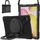 Per Samsung Galaxy Tab S6 Lite P610 Silicone + PC Cassa protettiva con supporto e tracolla (nero) Per Samsung Galaxy Tab S6 Lite P610 Silicone + PC Cassa protettiva con supporto e tracolla (nero)