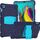 Telaio per schermo di protezione a 3 strati + PC + Cassa combinata antiurto in silicone con supporto per Samsung Galaxy Tab S5E T720 (Navyblue + Blu) Telaio per schermo di protezione a 3 strati + PC + Cassa combinata antiurto in silicone con supporto per Samsung Galaxy Tab S5E T720 (Navyblue + Blu)
