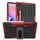 Per Samsung Galaxy S6 Lite Custodia antiurto per pneumatici TPU + PC, con supporto e vassoio per penna (rosso) Per Samsung Galaxy S6 Lite Custodia antiurto per pneumatici TPU + PC, con supporto e vassoio per penna (rosso)