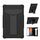 Per Samsung Galaxy Tab A8.4 (2020) T307 Staffa a forma di T Contrasto Colore antiurto PC + Custodia protettiva piatta in silicone (nero + nero) Per Samsung Galaxy Tab A8.4 (2020) T307 Staffa a forma di T Contrasto Colore antiurto PC + Custodia protettiva piatta in silicone (nero + nero)