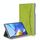 Per Lenovo Tab M10 Plus Custodia in pelle a vibrazione orizzontale con struttura in tessuto di marmo con slot per schede e supporto (verde)