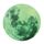 3 Pz AFG33003 Decorazione della casa Stelle luminose Stelle Moon PVC Adesivi, Specifica: Green Moon 20cm