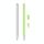 2 Set 3 in 1 Coperchio protettivo in silicone Stilo + Penna a due colori Set per Huawei M-Pencil (Matcha Green)