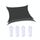 Outdoor Garden Sunshade Sail Impermeabile Anti-UV Baldacchino, Dimensioni: 2m x 2m (nero)
