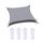 Outdoor Garden Sunshade Sail Impermeabile Anti-UV Baldacchino, Dimensioni: 4m x 4m (grigio)