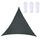 Triangolo Outdoor Garden Sunshade Sail Waterproof Anti-UV Baldacchino, Dimensioni: 2m x 2m x 2m (nero)