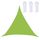 Triangolo Outdoor Garden Sunshade Sail Waterproof Anti-UV Baldacchino, Dimensioni: 5m x 5m x 5m (verde)