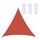 Triangolo Outdoor Garden Sunshade Sail Waterproof Anti-UV Baldacchino, Dimensioni: 5m x 5m x 5m (rosso)