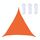 Triangolo Outdoor Garden Sunshade Sail Waterproof Anti-UV Baldacchino, Dimensioni: 6m x 6m x 6m (arancione)