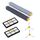 Pennello da spazzatura robot + filtro Hypa + Pennello laterale triangolare per Irobot 800 960 (nero)