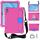 Per Lenovo Tab P10 TB-X705F / L DESIGN DESIGN EVA + PC Materiale PC Quattro angoli Anti cadere Shell protettiva piatta con cinturino (Rosered + Blu)