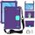 Per Lenovo Tab P10 TB-X705F / L DESIGN DESIGN EVA + PC Materiale Quattro angolari Anti Caduta Shell protettiva piatta con cinturino (viola + AQUA)