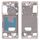 Per Samsung Galaxy S21 Cornice con cornice centrale (oro)
