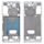 Per Samsung Galaxy S21 Cornice con cornice centrale (argento)
