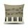 2 pz Piano Nota NOTA Digital Stampato Lino Fodera senza cuscino, Dimensioni: 45x45cm (1) 2 pz Piano Nota NOTA Digital Stampato Lino Fodera senza cuscino, Dimensioni: 45x45cm (1)
