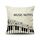 2 PCS Piano Nota NOTA Digital Stampato Lino Federa senza federa, Dimensioni: 45x45cm (3) 2 PCS Piano Nota NOTA Digital Stampato Lino Federa senza federa, Dimensioni: 45x45cm (3)