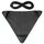 Sgabello a triangolo all'aperto Campo impermeabile Canvas portatile portatile fai da te sedia scorpione sgabello da pesca (nero)