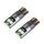 2 PCS T10 / W5W / 168 DC12-24V / 1.8W / 6000K / 140LM ​​Auto Clearance Light 4LEDS SMD-3030 Perline lampada con decodifica e corrente costante (luce ghiacciata)