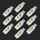 10 PCS T10 DC12V / 1W Auto Clearance Light 5LEDS SMD-3030 perline della lampada (luce verde)