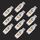 10 PCS T10 DC12V / 1W Auto Clearance Light 5LEDS SMD-3030 perline lampada (luce gialla)