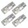 4 pezzi T10 DC12V / 2W Auto Clearance Light 9leds SMD-3030 perline della lampada (Ice Blue Light)