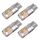 4 PCS T10 DC12V / 2W Auto Clearance Light 9leds SMD-3030 perline lampada (luce gialla)