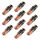 10 PCS T10 DC12V / 1W Auto Clearance Light Lamp Lamp perline (luce rosa)