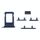 Vassoio scheda SIM x2 e tasti laterali per iPhone 13 blu IP130008L 6922602381902
