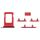Vassoio SIM Card + SIM Card Vassoio + Tasti laterali per iPhone 13 (rosso) Vassoio SIM Card + SIM Card Vassoio + Tasti laterali per iPhone 13 (rosso)
