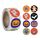 10 PZ Adesivi di Halloween Decorazioni regalo Decorazione di cottura Torta di imballaggio Ambientazione di imballaggio, Dimensioni: 2,5 cm / 1 pollice (A-125)