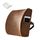 Cuscino per cuscino in vita ufficio cuscino con cuscino, stile: memory schiuma (marrone in pelle scamosciata)
