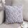 Peluche a doppia lati Peluche Home Divano cuscino federa, misura: 45x45cm federa + nucleo (quadrato grigio)