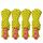 4m X 4 Rolls Outdoor Camping Tental Tenda Baldacchino Vento Corda luminosa Multi-funzione Vento Vento Tenda Fibbia Tenda Fissa Corda (Y giallo-giallo)