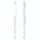 1 paio laterale laterale Sidebar per Sony Xperia C5 Ultra (Argento)