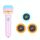 3 Set Bambini Educazione precoce Torcia di proiezione luminosa, specifica: rosa + 24 modelli