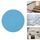 20 pezzi / pacco 8 cm Bagno Passi Adesivi antiscivolo PEVA (blu)