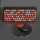 FV-W10 86-Keys 2.4G Set tastiera e mouse wireless (rossetto retrò)