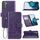 Per Samsung Galaxy S22 5G Cassa del telefono in pelle in pelle in rilievo a quattro foglie con cordino e slot per cartoncino e portafoglio e funzione Staffa (viola) Per Samsung Galaxy S22 5G Cassa del telefono in pelle in pelle in rilievo a quattro foglie con cordino e slot per cartoncino e portafoglio e funzione Staffa (viola)