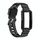 Per Fitbit Carica 3 SE Silicone One Body Armor Cinturino (nero)