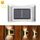6 Lampada da parete in acciaio inox da giardino solare a LED (luce bianca)