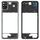 Piatto di lunetto del telaio medio per LG K42 / K52 (Brasile) (Argento)