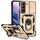 Per Samsung Galaxy S22 5G Sliding CAMShield Holder Holder Case (Gold)