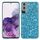 Per Samsung Galaxy S22 Ultra 5G Letter Powder Powder TPU Telefono protettivo (blu) Per Samsung Galaxy S22 Ultra 5G Letter Powder Powder TPU Telefono protettivo (blu)
