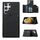 Per Samsung Galaxy S22 Ultra 5G Sensazione della pelle PU + TPU + Cassa del telefono PC con slot per schede (nero) Per Samsung Galaxy S22 Ultra 5G Sensazione della pelle PU + TPU + Cassa del telefono PC con slot per schede (nero)