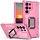 Per Samsung Galaxy S22 Ultra 5G Supporto per anello anello antiscivolo Cassa del telefono (rosa) Per Samsung Galaxy S22 Ultra 5G Supporto per anello anello antiscivolo Cassa del telefono (rosa)